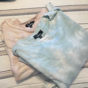 Lulus Lightweight TieDye Washed Oversized CrewneckS